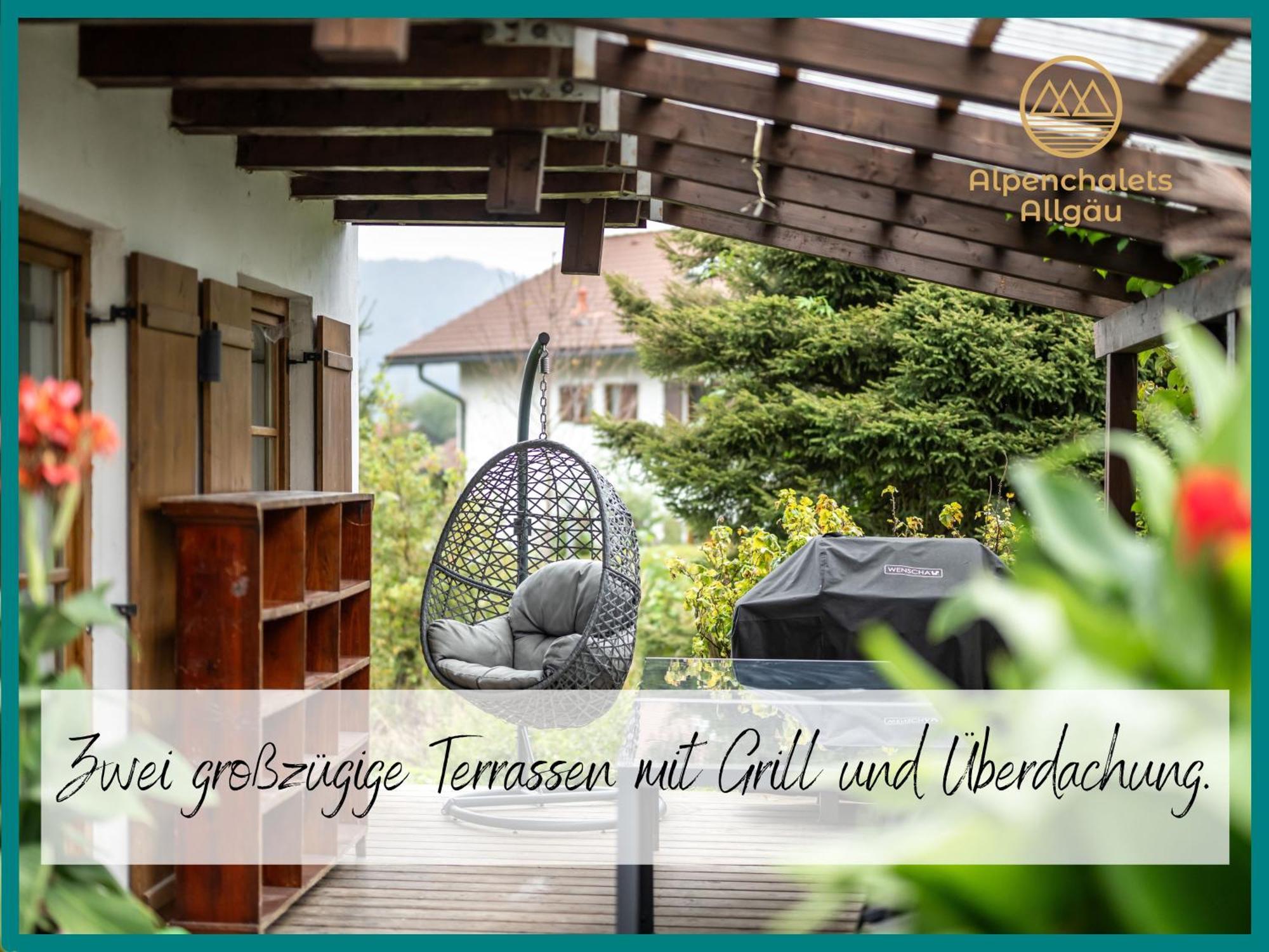 Gemuetliches Ferienhaus Mit Garten Kamin, Eine Separate Ferienwohnung, Neu Renoviert, Ideal Fuer Familien Und Gruppen Immenstadt im Allgäu Exteriör bild